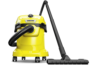 Пылесос Karcher WD 2 Plus V-12/4/18 мощность1000Вт объем бака 12л, сухая/влажная уборка, режим работы: всасывание, выдувание, кабель 4 м
