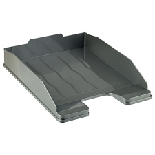 Лоток горизонтальный  пластиковый Стамм "ЭКСПЕРТ" цвет темно-серый