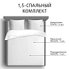 Комплект постельного белья 1,5-спальный Сатин/Комфорт "Фрезия" Простыня 150х215 см, пододеяльник 145х215 см, наволочка  70х70 см - 2 шт.