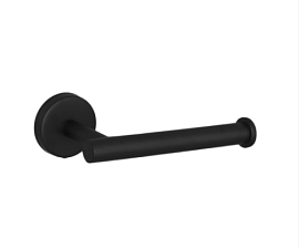 Держатель бытовых рулонов туалетной бумаги, металлический, цвет черный, размер 16.2х2.5х9.5 см