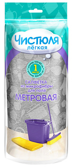 Салфетка-тряпка для пола микрофибра 80х100 см, легкая, плотность 300гр/м2