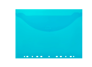 Папка с клапаном и  с боковой перфорацией "Berlingo" пластиковая, А4, плотность180 мкр,  цвет прозрачный ассорти