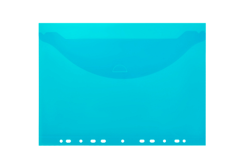 Папка с клапаном и  с боковой перфорацией "Berlingo" пластиковая, А4, плотность180 мкр,  цвет прозрачный ассорти