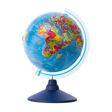 Глобус 21 см политический Globen "КлассикЕвро" рельефный с подсветкой от батареек 