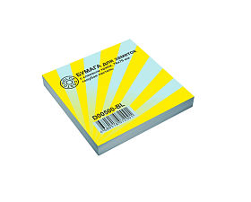 Блок самоклеящийся бумажный, размер 76х76 мм, 100 листов, пастель глубая,  DOLCE COSTO