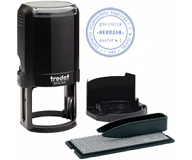 Оснастка для печати TRODAT 4642 самонаборная круглая d=42 мм, 1 круг, корпус ассорти, (сменная подушка 6/4642)
