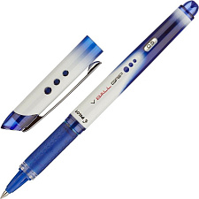 Ручка-роллер Pilot BLN-VBG5 L синий стержень, 0,5 мм с резиновым держателем, позволяет писать на вертикальных поверхностях