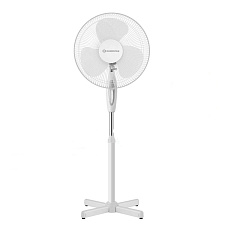 Вентилятор напольный EUROSTEK EFS-4050, 45Вт, 43см, наклон, поворот, 3 скорости, цвет белый