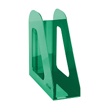 Вертикальный накопитель Стамм "Фаворит", ширина 90 мм, цвет тонированый зеленый