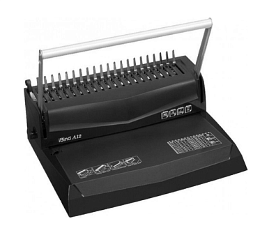 Брошюровочная машина "iBind A12",  перфорирует до 12 листов, сшивает до 450 листов на пластиковую пружину 51мм, 4 режима отступа от края