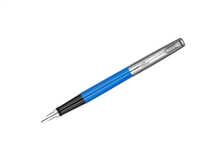 Ручка перьевая PARKER "Jotter Originals Blue Chrom CT", синяя, в подарочной упаковке.