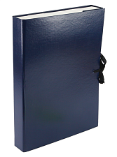 Папка на завязках, ширина 35 мм, картон с бумвиниловым покрытием, жесткий корпус, формат А4, цвет ассорти