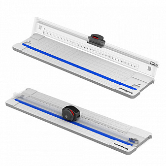 Резак роликовый ErichKrause, формат А4, длина реза 310мм, разрезает 5 листов, резка прямая, стальное лезвие