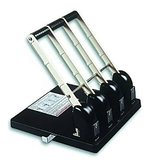 Дырокол 4 отверстия  до 150 листов с линейкой, KW-TRIO Heavy Duty 954, металлический/пластиковый корпус, 