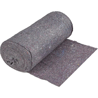 Ткань "Полотно хлопко-прошивное ". Длина рулона- 50м, ширина - 1,5м, шаг стежка- 2,5мм (частопрошивное), плотность 160г/м2,серое/ неотбеленное