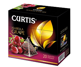 Чай "Curtis "Isabella Grape" черный с кусочками винограда 20 пирамидок по 1.8гр