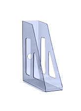 Вертикальный накопитель пластиковый Стамм "Актив" ширина 70 мм, цвет тонированный голубой