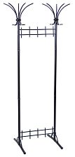 Вешалка напольная ТПР-600 10 крючков черная. Высота: 1820мм. 