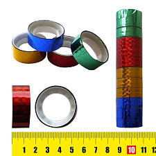 Клейкая лента-скотч "J.Otten " 15мм х 3 м разноцветный декоративный голографический ,12 штук в упаковке