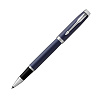 Роллер PARKER IM Metal Core T-221 Blue CT F цвет- синий, корпус латунь/лак/зеркальный хром, стержень черный, в подарочной упаковке
