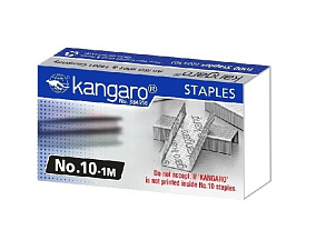 Скобы для степлера №10 "Kangaro" стальные, 1000 шт
