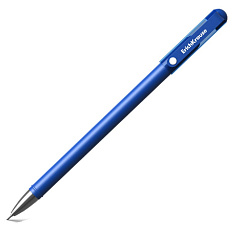 Ручка гелевая ErichKrause G-Soft, синий стержень, 0,38 мм, корпус синий Soft-touch, металлизированный наконечник