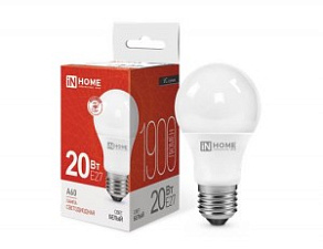 Лампа светодиодная 20W цоколь E27 4000К 1900 Lm ASD/InHome 120x60 (без пульсации) 
