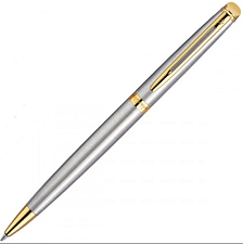 Ручка WATERMAN HEMISPHERE Essential Stainless Steel GT сталь/позолота S0920370, синий стержень