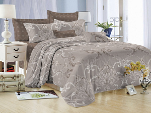 Комплект постельного белья Семейный Микросатин FELICITA "Лоск" Простыня 220х240 см, пододеяльник 143х215 см-2 шт, наволочка 70х70 см - 2шт