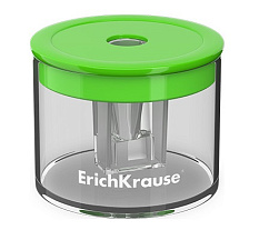 Точилка ErichKrause S-Keg с контейнером, одинарная, корпус пластиковый, цвет ассорти