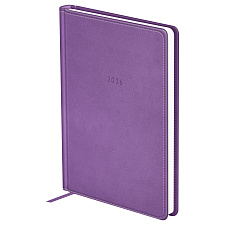 Ежедневник А5 датированный 2026 BG "Winner. Light purple" 176 листов в линию, искусственная кожа, размер 145х205мм, ляссе, цвет фиолетовый