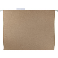 Подвесная регистратура картонная "Economy Foolscap" размер с крючками 405×240 мм, формат А4+, до 80 листов, цвет коричневый, 10 штук в упаковке