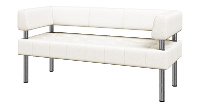 Диван Бизнес 3-местный экокожа белый Ecotex 3002 (1 категория). Размер (ШхГхВ): 1620x620x770мм. ЗАКАЗНАЯ ПОЗИЦИЯ  