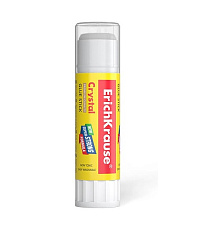 Клей-карандаш "ErichKrause "Crystal" на основе PVP (ПВП), 15гр, морозостойкий, легко смывается водой