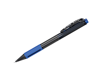 Ручка шариковая автоматическая Berlingo "SI-400", синий стержень, 0,7 мм, корпус синий