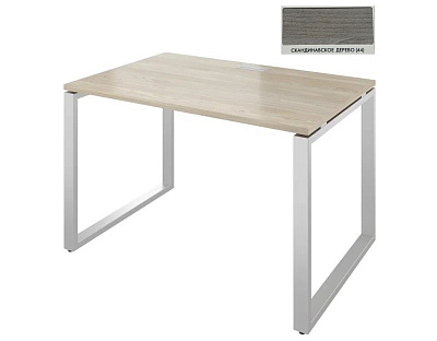 Атлон Скандинавское дерево Стол прямой на металлокаркасе АТЛ01. Размер (ШхГхВ): 1200х800х750 мм. ЛДСП 25 мм. (MON.БОО.ОСЗ-80К+MON.БМ.КТ-120+АТЛ01_1) ЗАКАЗНАЯ ПОЗИЦИЯ 