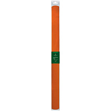 Цветная бумага крепированная "Оранжевая" в рулоне 50*250 см