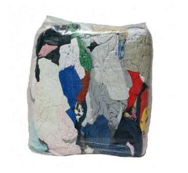 Ветошь трикотаж  брикет 10 кг, размер  40*60 состав футболки, майки, водолазки, постельное трикотажное белье.