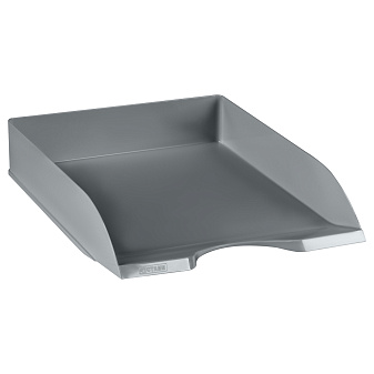 Лоток горизонтальный пластиковый Стамм "ДЕЛЬТА" цвет серый