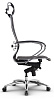 Кресло Samurai K-2.04, материал экокожа черная. Крестовина хромированная зеркальная литая, съемный 3D подголовник. Синхромеханизм качания. Нагрузка до 120 кг.