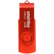 Флеш-носитель  32Gb USB 3.0, Smart Buy "Twist", Flash Drive, красный