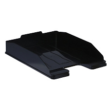 Лоток горизонтальный пластиковый Стамм "Эксперт" цвет черный