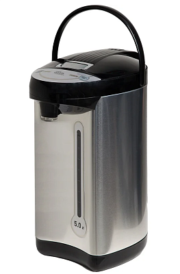 Термопот Making Oasis Eeverywhere TP-5LS, объём 5 л, мощность 800 Вт, материал корпуса - металл +пластик, 2 способа подачи воды, мощность в режиме поддержания температуры 35 Вт, Питание 220-240 В, 50-60 Гц, Цвет серебристый/чёрный