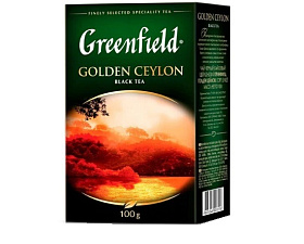 Чай Greenfield Golden Ceylon черный 100гр кр.лист/без добавок 