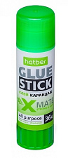 Клей-карандаш "Hatber" на основе PVP (ПВП), 36гр