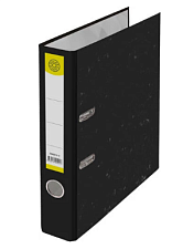 Папка-регистратор Мрамор 50мм, цвет черный