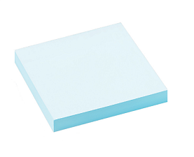 Блок самоклеящийся бумажный "OfficeSpace ", размер 76х 76мм, 100 листов пастельные цвета, ассорти