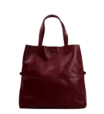 Сумка женская из натуральной кожи MATTIOLI 145-19C3, размер 41x40x10 см, цвет бордовый