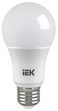 Лампа светодиодная "IEK ЛОН A60" 11W белый свет 4000 К цоколь Е27, форма груша, матовая, размер 116x60 мм