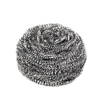 Мочалка для мытья посуды большая 1шт/уп, металлическая спираль